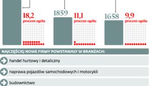 Nowe firmy w liczbach