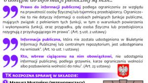 Dostęp do informacji publicznej w trybunale