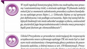 Trybunał Konstytucyjny nie miał wątpliwości, kto powinien zasiadać w jego składzie
