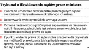 Trybunał o likwidowaniu sądów przez ministra
