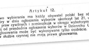 Jeden z najważniejszych zapisów konstytucji z 17 marca 1921 r.
